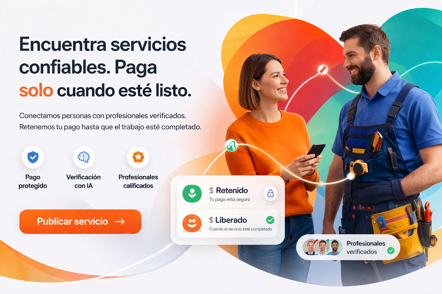WorkMatchfy - Servicios confiables con pago protegido, verificación con IA y profesionales calificados