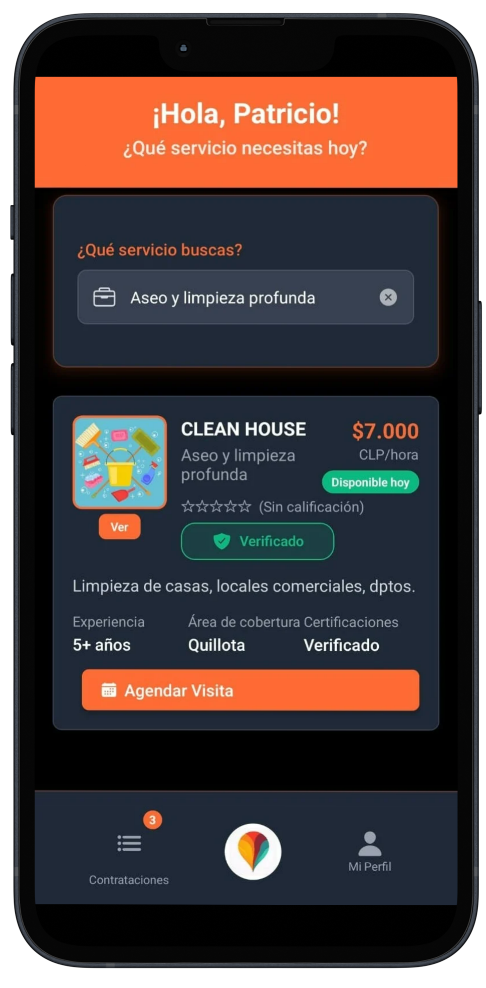 WorkMatchfy app - Búsqueda de profesionales y servicios disponibles: plomería, electricidad, jardinería, limpieza